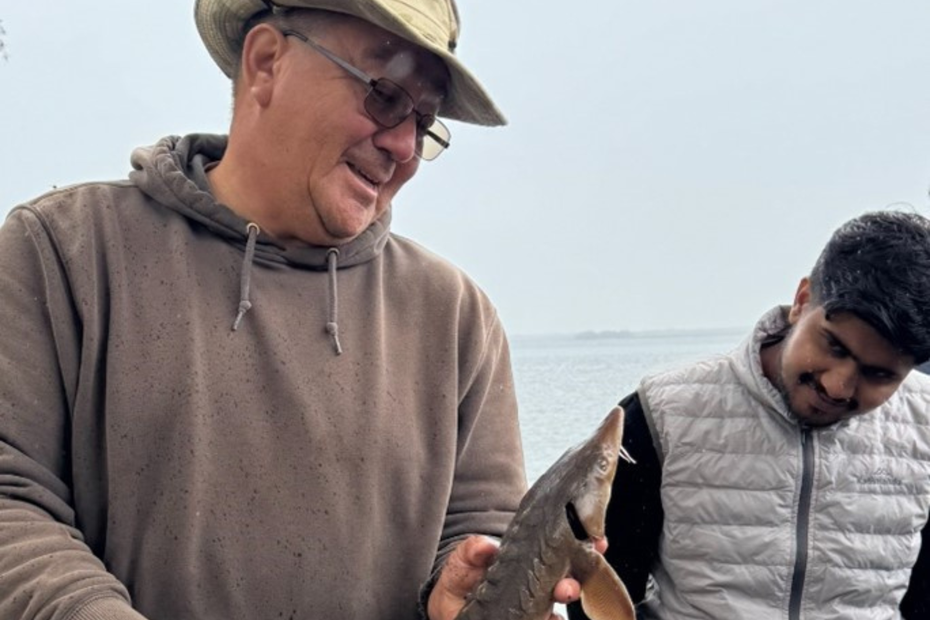 student on Thomson Island